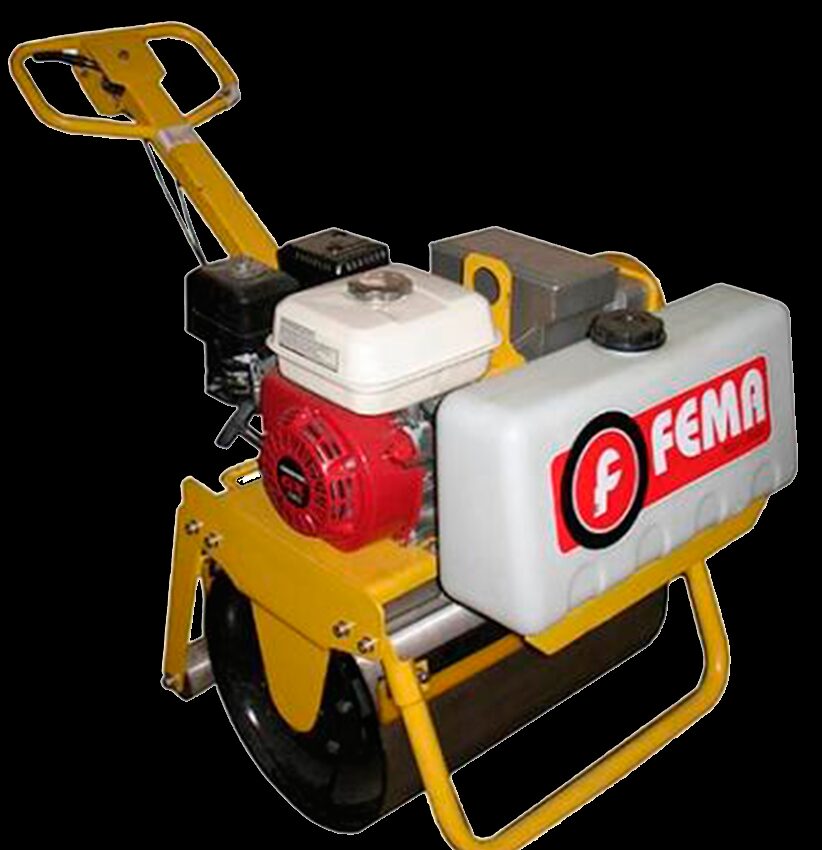 Rolo Compactador Simple Motor 9hp 600mm