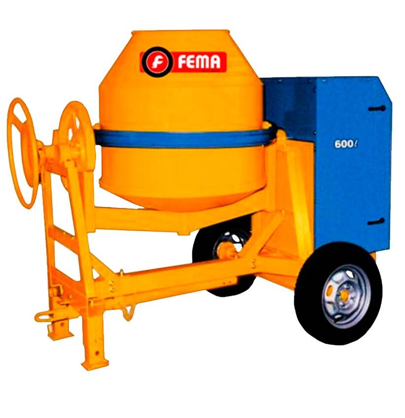 Hormigonera de Volteo 600 litros Motor Explosión - Fema